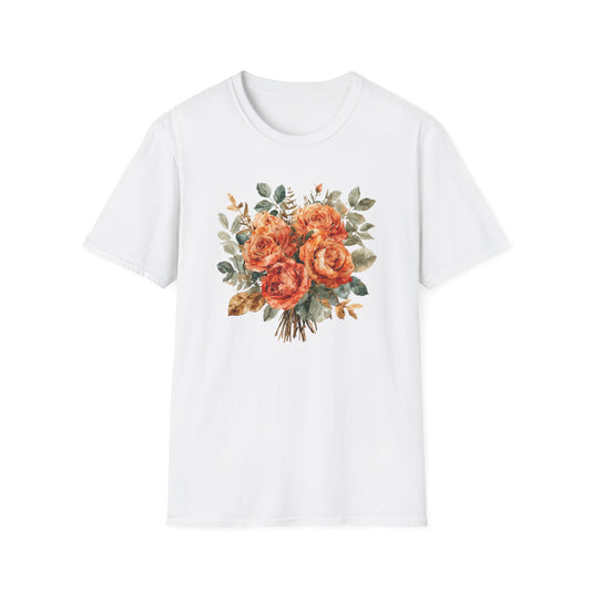 Autumn Floral Artisitic Fall Tee