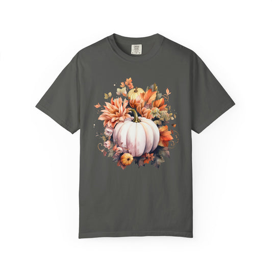 Autumn Vibes Pumpkin and Leaves T-Shirt