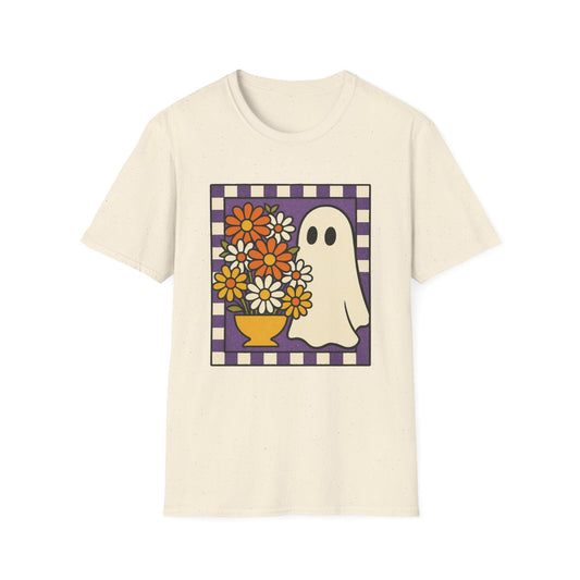 Cute Autumn Ghost Floral Tee