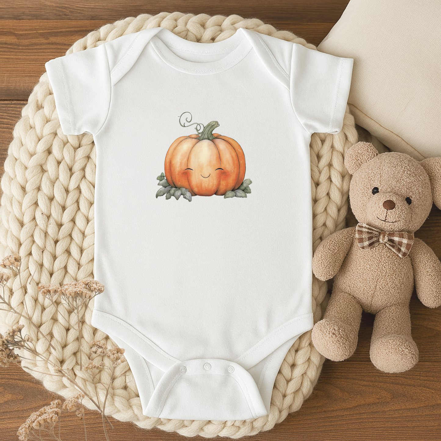 Cute Pumpkin Halloween Infant Bodysuit